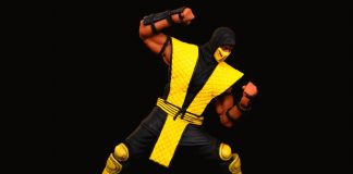 Storm Collectibles Mortal Kombat Series Scorpion fighting pose