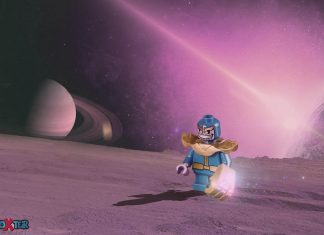 Lego Minifigs thanos in space