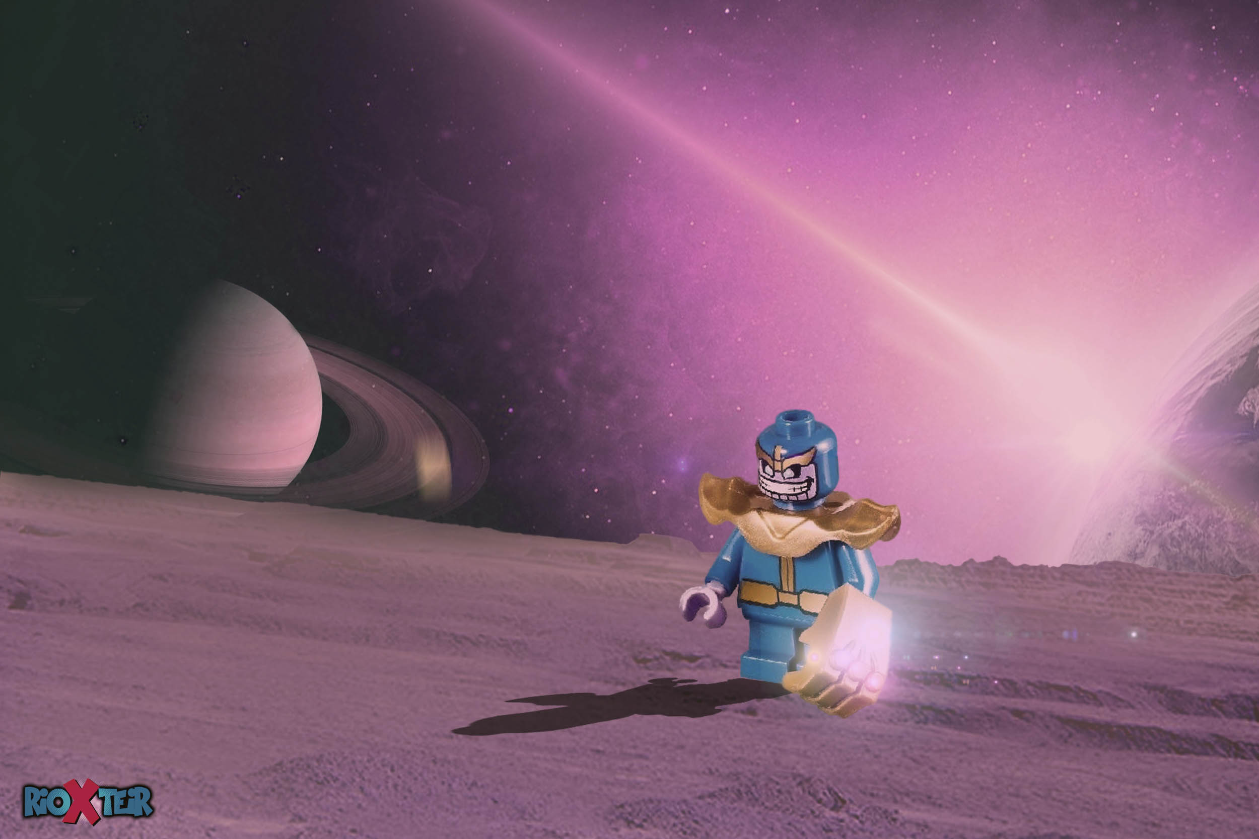 Lego Minifigs thanos in space