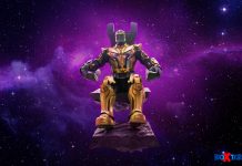 Hot Toys Thanos Guardian of the Galaxy sit in throne