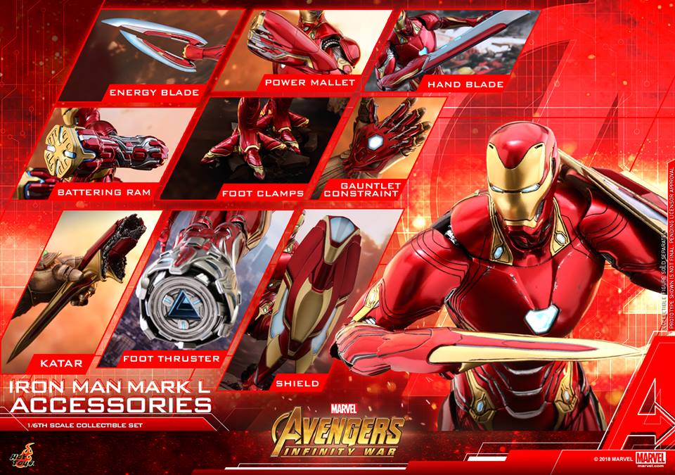 Hot Toys Iron Man Mark L Accessories Avengers Infinity War